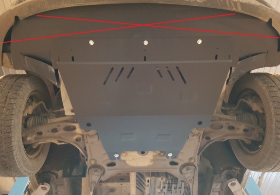 Acél motor, kapcsolószekrény, hűtő védőlemez Renault Trafic