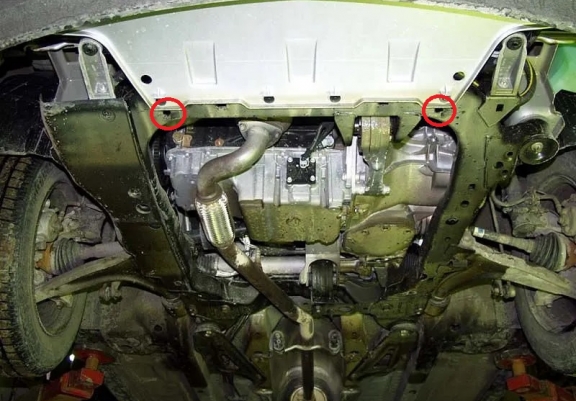 Acél motor, kapcsolószekrény, hűtő védőlemez Opel Vectra C