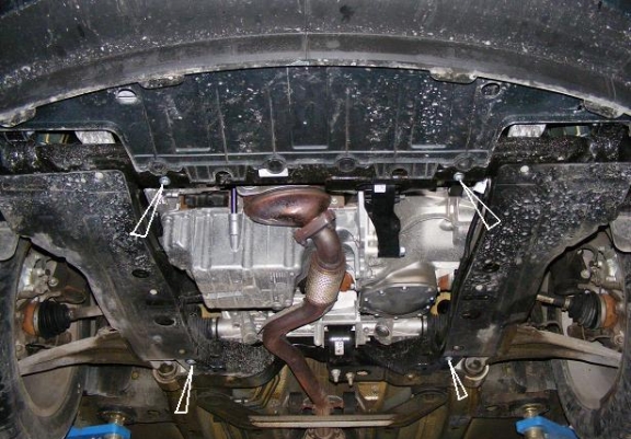 Acél motor, kapcsolószekrény védőlemez Opel Meriva