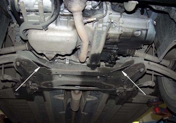 Acél motor, sebességváltó, hűtő, első lökhárító védőlemez Peugeot 307