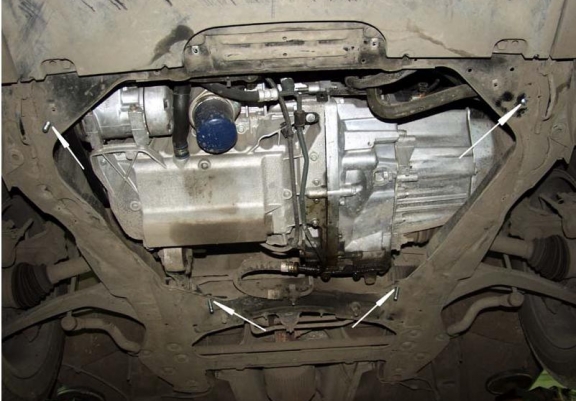 Acél motor, kapcsolószekrény védőlemez Peugeot 607