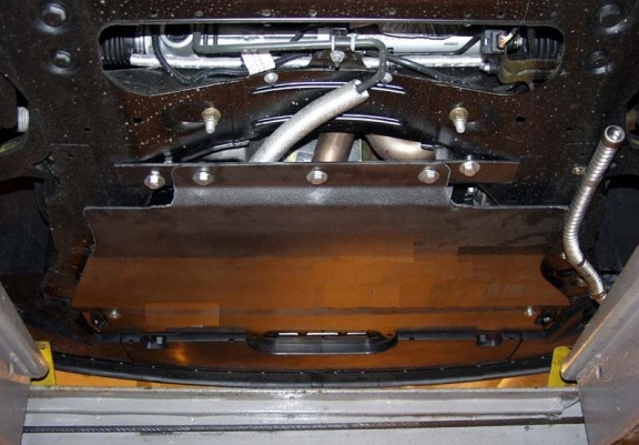 Acél motor, kapcsolószekrény védőlemez Peugeot 607