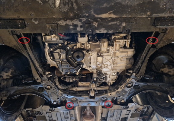 Acél motor, kapcsolószekrény, hűtő védőlemez Renault Arkana