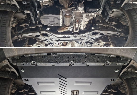 Acél motor, kapcsolószekrény, hűtő védőlemez Ssangyong Torres