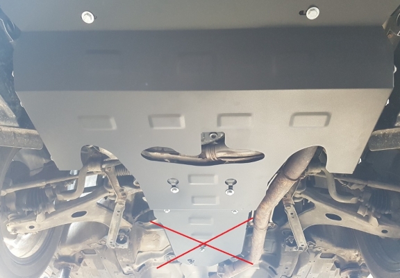 Acél motor, hűtő védőlemez Subaru Forester 4