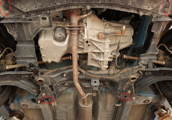 Acél motor, sebességváltó, hűtő, első lökhárító védőlemez Suzuki Celerio