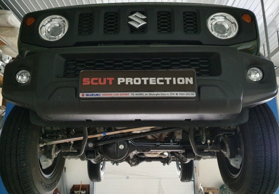 Acél kapcsolószekrény, osztómű védőlemez Suzuki Jimny
