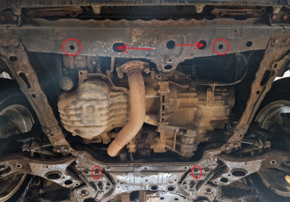 Acél motor, sebességváltó, hűtő, első lökhárító védőlemez Toyota RAV 4