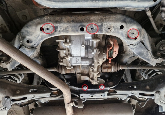 Acél differenciálmű védőlemez Toyota RAV 4 Hybrid