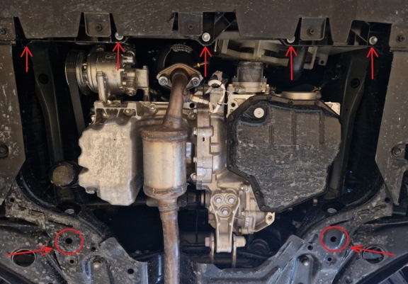 Acél motor, kapcsolószekrény védőlemez Toyota Aygo X