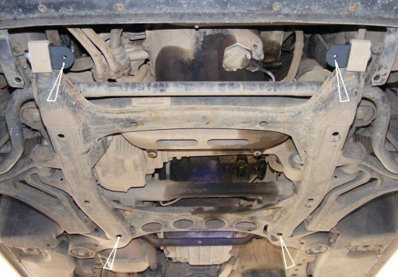 Motor, karter- védő acéllemez Volkswagen Touareg 7L