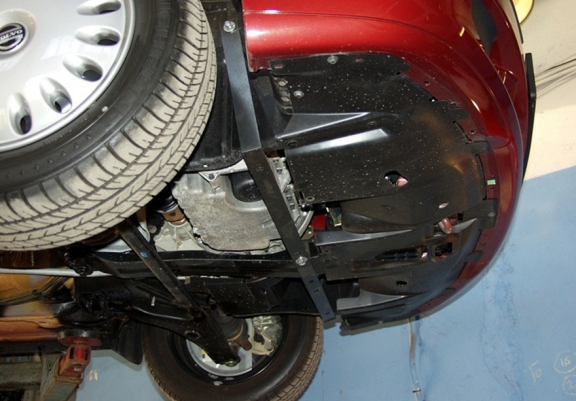 Acél motor, kapcsolószekrény védőlemez Volvo S40