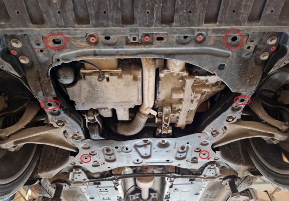 Acél motor, kapcsolószekrény védőlemez Volvo XC90