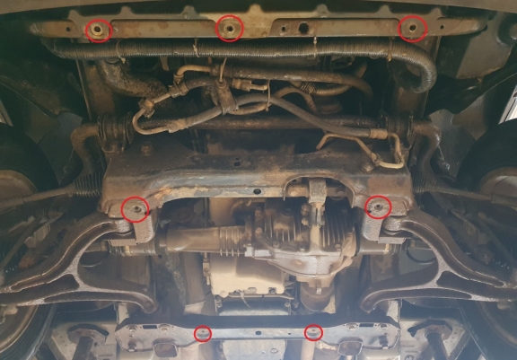 Acél motor, hűtő védőlemez Jeep Grand Cherokee