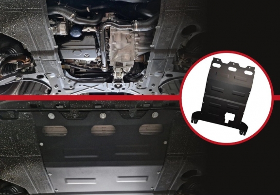 Acél motor, kapcsolószekrény, hűtő védőlemez Citroen Jumper