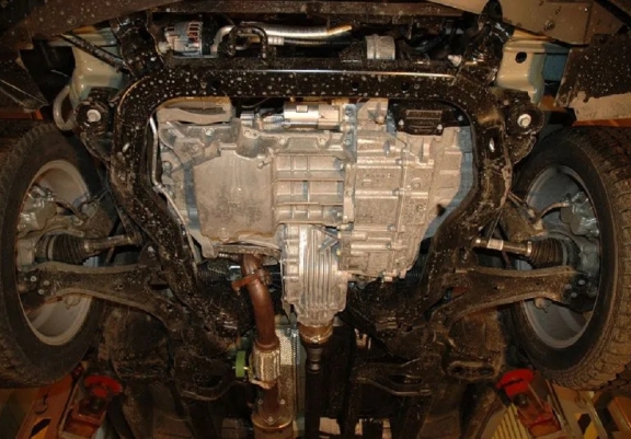 Acél motor, kapcsolószekrény védőlemez Opel Antara