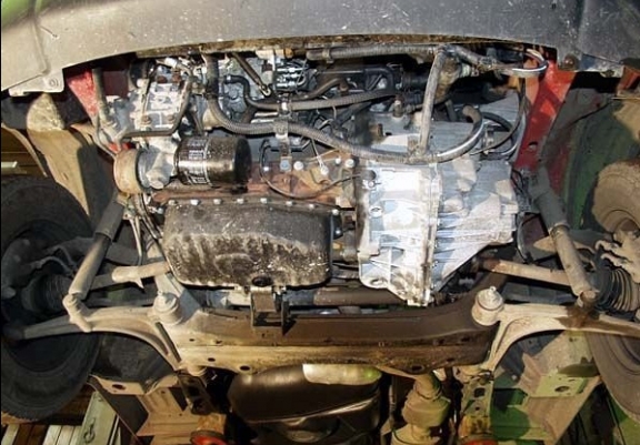 Acél motor, sebességváltó, hűtő, első lökhárító védőlemez Renault Master 2