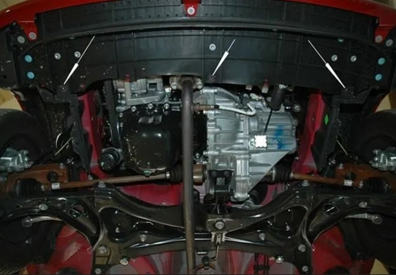 Acél motor, kapcsolószekrény, hűtő védőlemez Peugeot 107