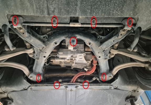 Elülső villanymotor pajzs Tesla Model 3 AWD