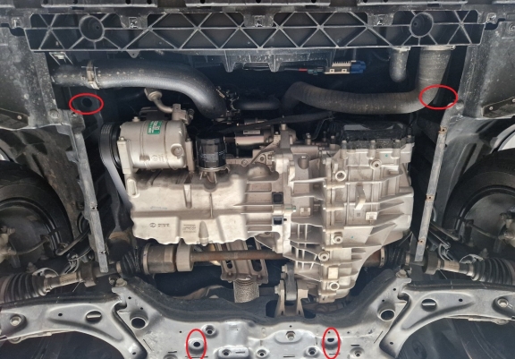 Aluminium motor, sebbeségváltó védőlemez BAIC Beijing X75