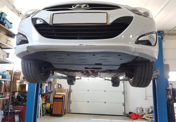 Acél motor, kapcsolószekrény védőlemez Hyundai i40
