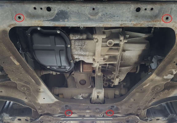 Acél motor, kapcsolószekrény védőlemez Nissan Pulsar