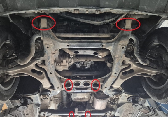 Motor, karter- védő acéllemez VW Touareg