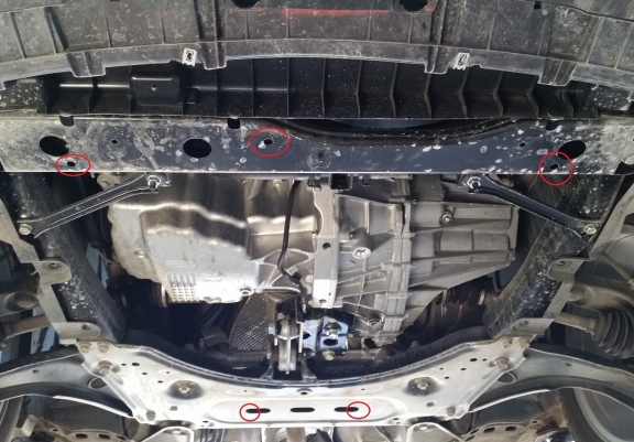 Aluminium motor, kapcsolószekrény védőlemez Nissan Qashqai J11