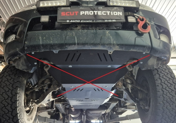 Acél kapcsolószekrény, részecskeszűrő Toyota Hilux Revo