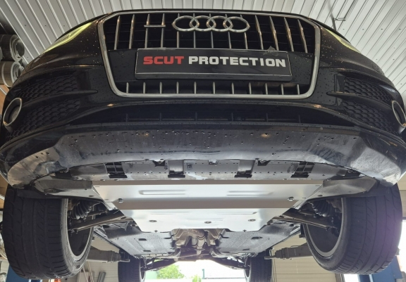 Alumínium motor, sebességváltó, hűtő, első lökhárító védőlemez Audi Q3