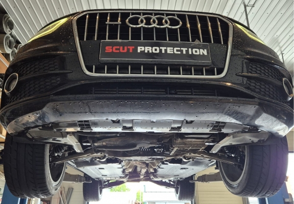 Alumínium motor, sebességváltó, hűtő, első lökhárító védőlemez Audi Q3