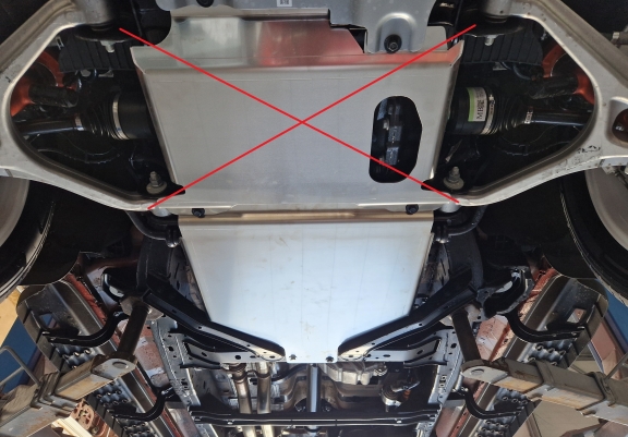 Acél kapcsolószekrény védőlemez Volkswagen Amarok