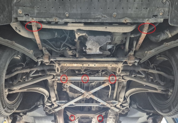 Acél motor, hűtő védőlemez Audi A4 B8 All Road