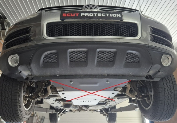 Acél kapcsolószekrény védőlemez VW Touareg R5