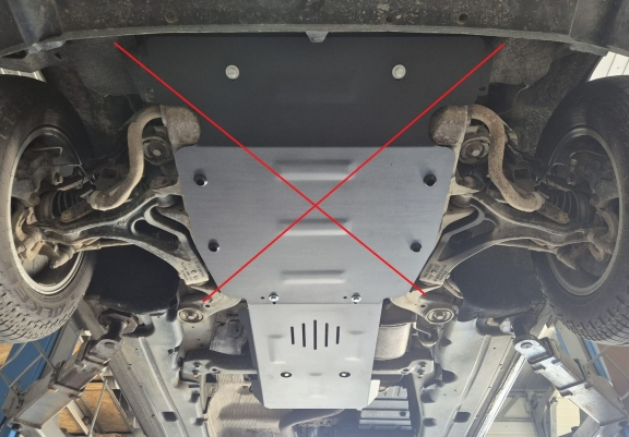 Acél kapcsolószekrény védőlemez VW Touareg R5