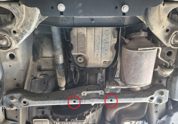 Acél kapcsolószekrény védőlemez VW Touareg R5