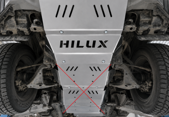 Alumínium hűtő védőlemez Toyota Hilux Invincible
