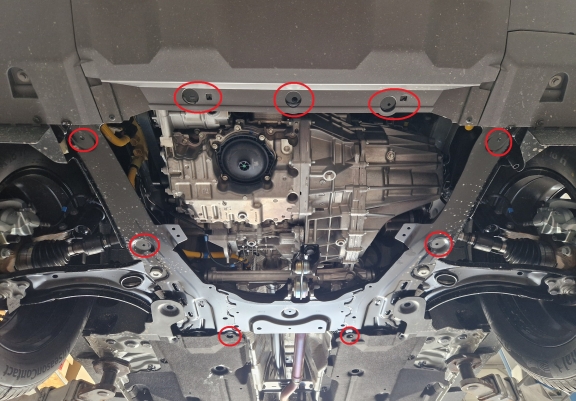 Alumínium motor, sebességváltó, hűtő, első lökhárító védőlemez Dacia Duster- 4x2
