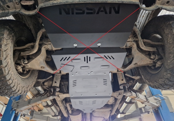 Aluminum kapcsolószekrény védőlemez Nissan Pathfinder