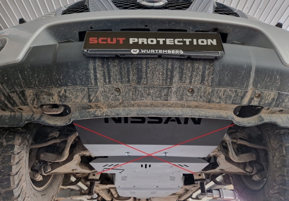 Aluminum kapcsolószekrény védőlemez Nissan Pathfinder