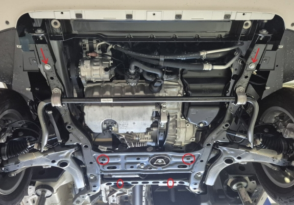 Acél motor, kapcsolószekrény, hűtő védőlemez Man Tge