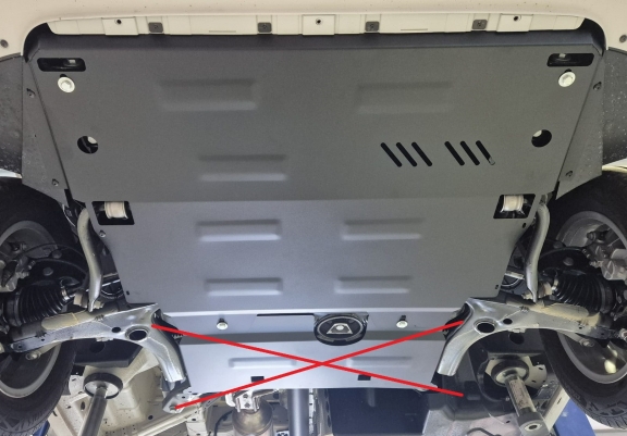 Acél motor, kapcsolószekrény, hűtő védőlemez Man Tge