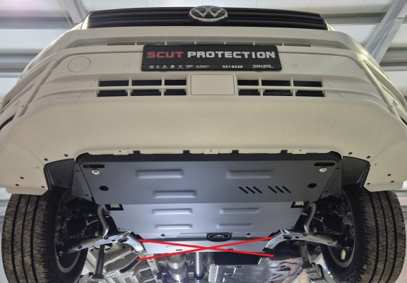 Acél motor, kapcsolószekrény, hűtő védőlemez Man Tge