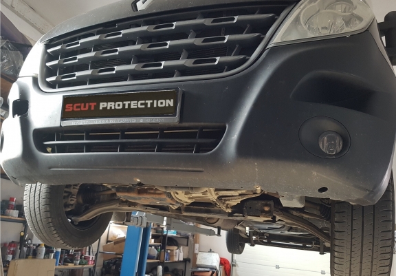 Aluminium motor, kapcsolószekrény védőlemez Renault Master