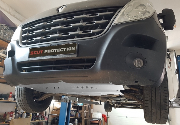 Aluminium motor, kapcsolószekrény védőlemez Renault Master