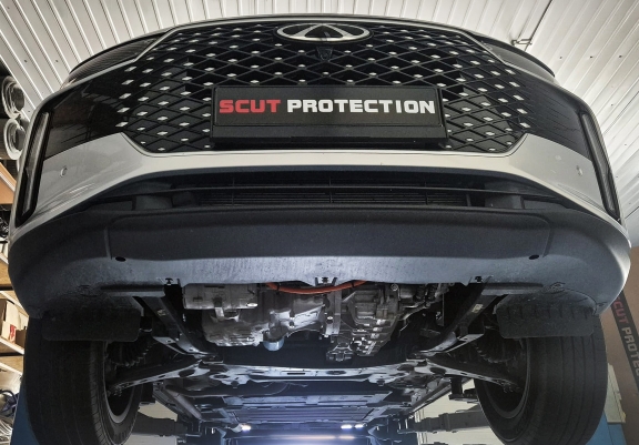 Acél motor, hűtő védőlemez Chery Tiggo 4