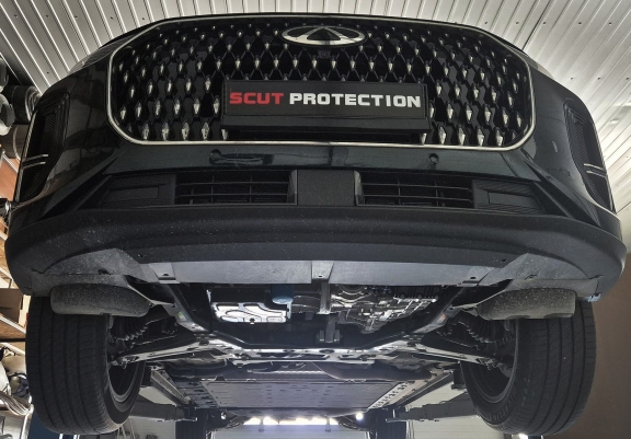 Acél motor, hűtő védőlemez Chery Tiggo 9
