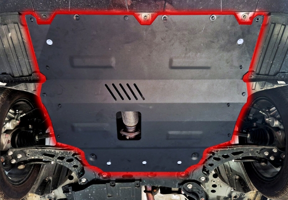 Acél motor, hűtő védőlemez Forthing U Tour V9