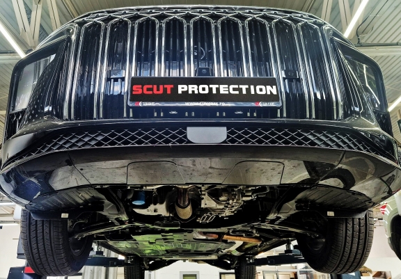 Acél motor, hűtő védőlemez Forthing U Tour V9