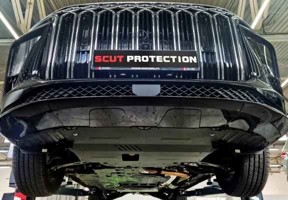 Acél motor, hűtő védőlemez Forthing U Tour V9